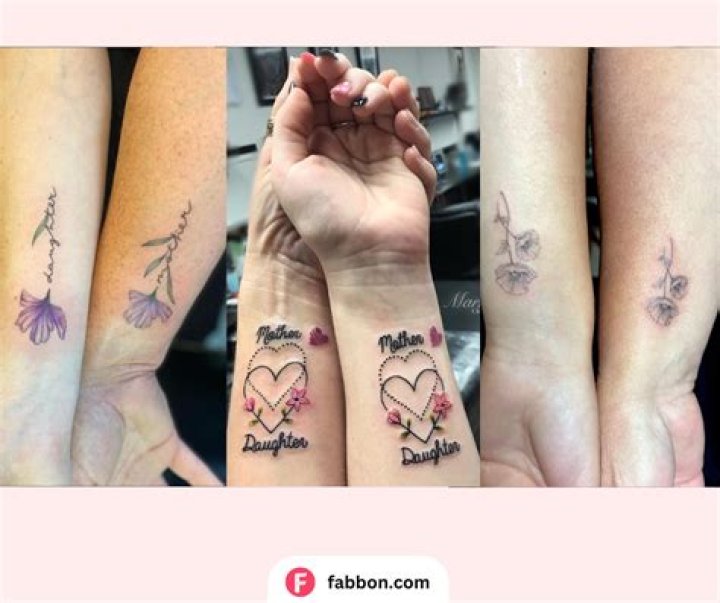 Matching Tattoos For Sons And Mothers