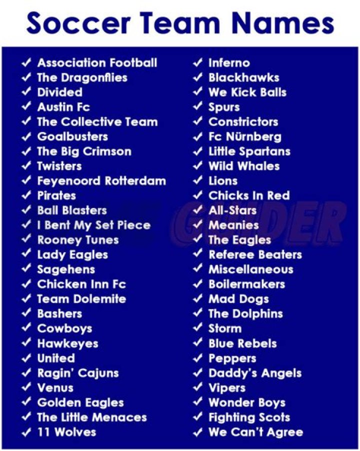 The Ultimate Guide To Selecting The Best Names For Your Soccer Team